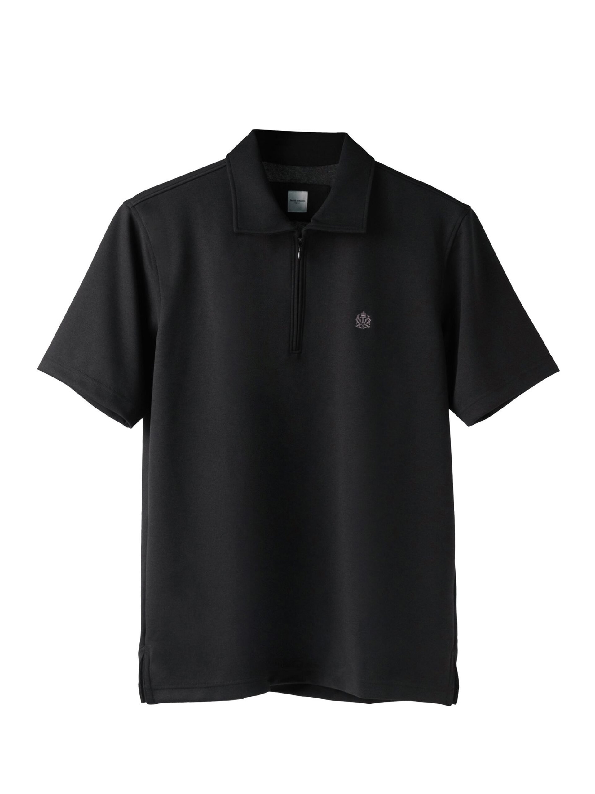 STRETCH PUNCH FABRIC ZIPPER FRONT POLO SHIRT (K8135998) - Image 9