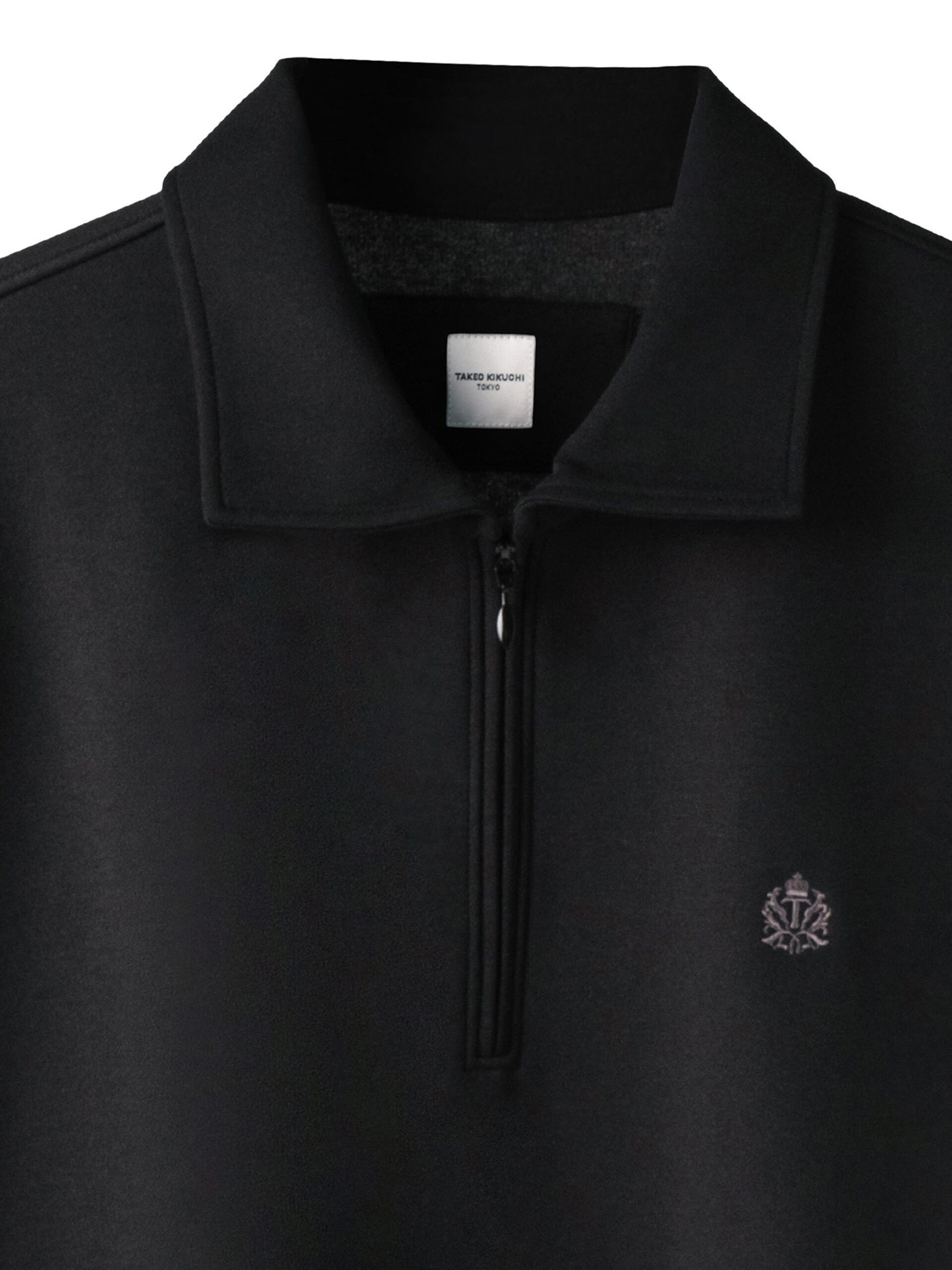 STRETCH PUNCH FABRIC ZIPPER FRONT POLO SHIRT (K8135998) - Image 10