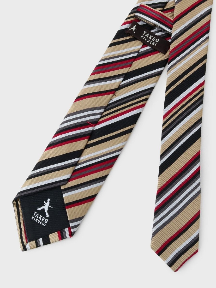 BOWLER HAT LABEL WALKER MULTI STRIPE NARROW TIE (93101161) *ECS - Image 6