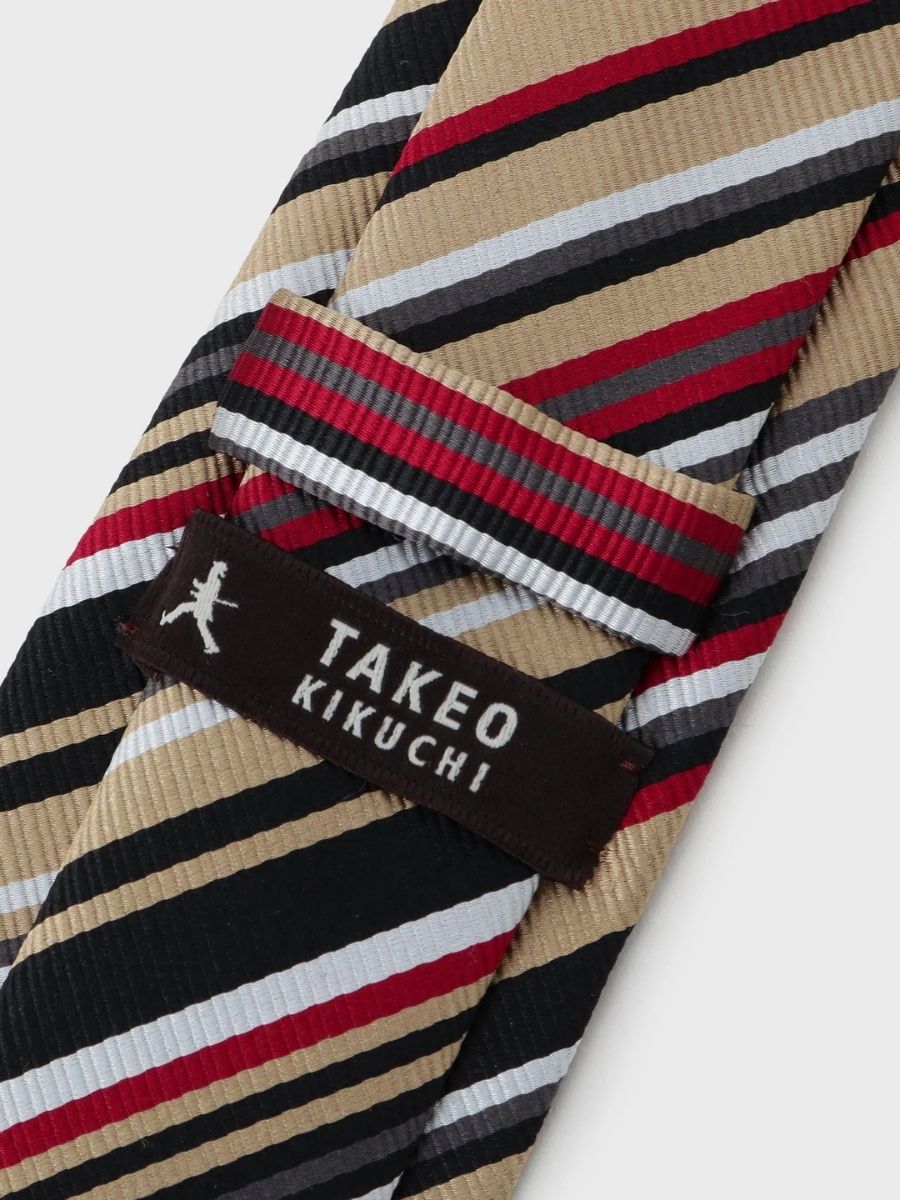 BOWLER HAT LABEL WALKER MULTI STRIPE NARROW TIE (93101161) *ECS - Image 5