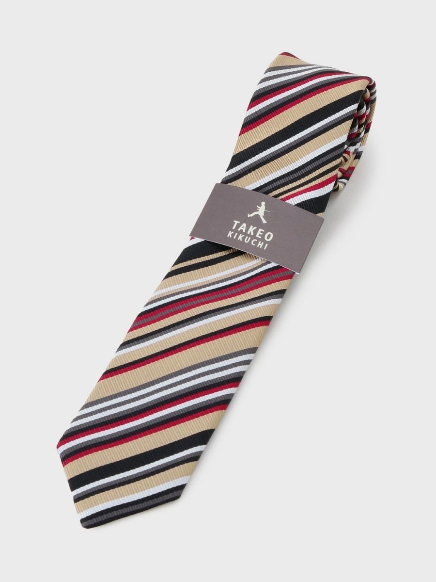 BOWLER HAT LABEL WALKER MULTI STRIPE NARROW TIE (93101161) *ECS - Image 4