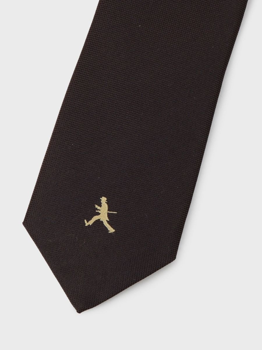 MIJ BOWLER HAT LABEL WALKER NARROW TIE (93101160) - Image 4