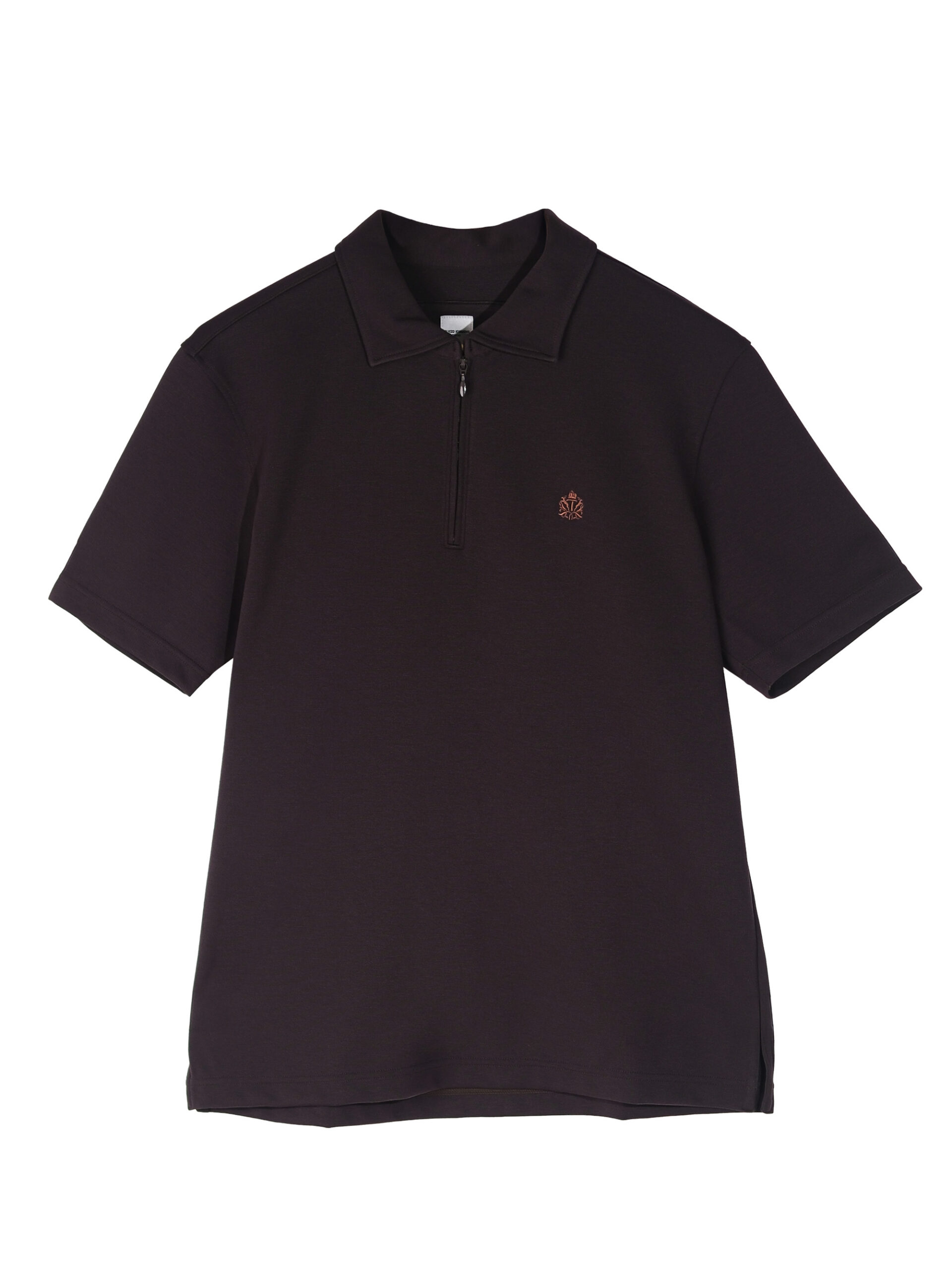 STRETCH PUNCH FABRIC ZIPPER FRONT POLO SHIRT (K8135998) - Image 4