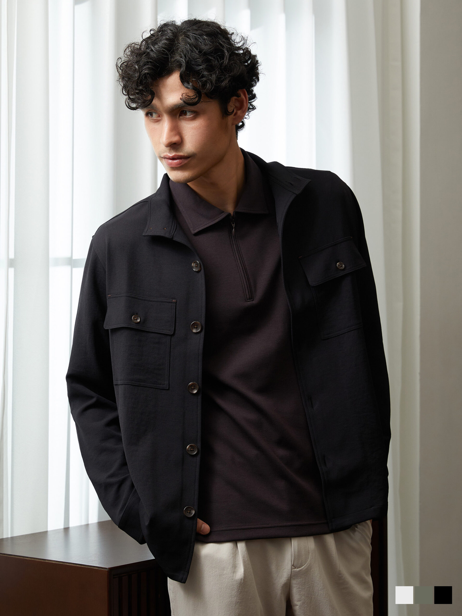 FUNCTIONAL AND STRETCH COLLAR JACKET (K8145999)