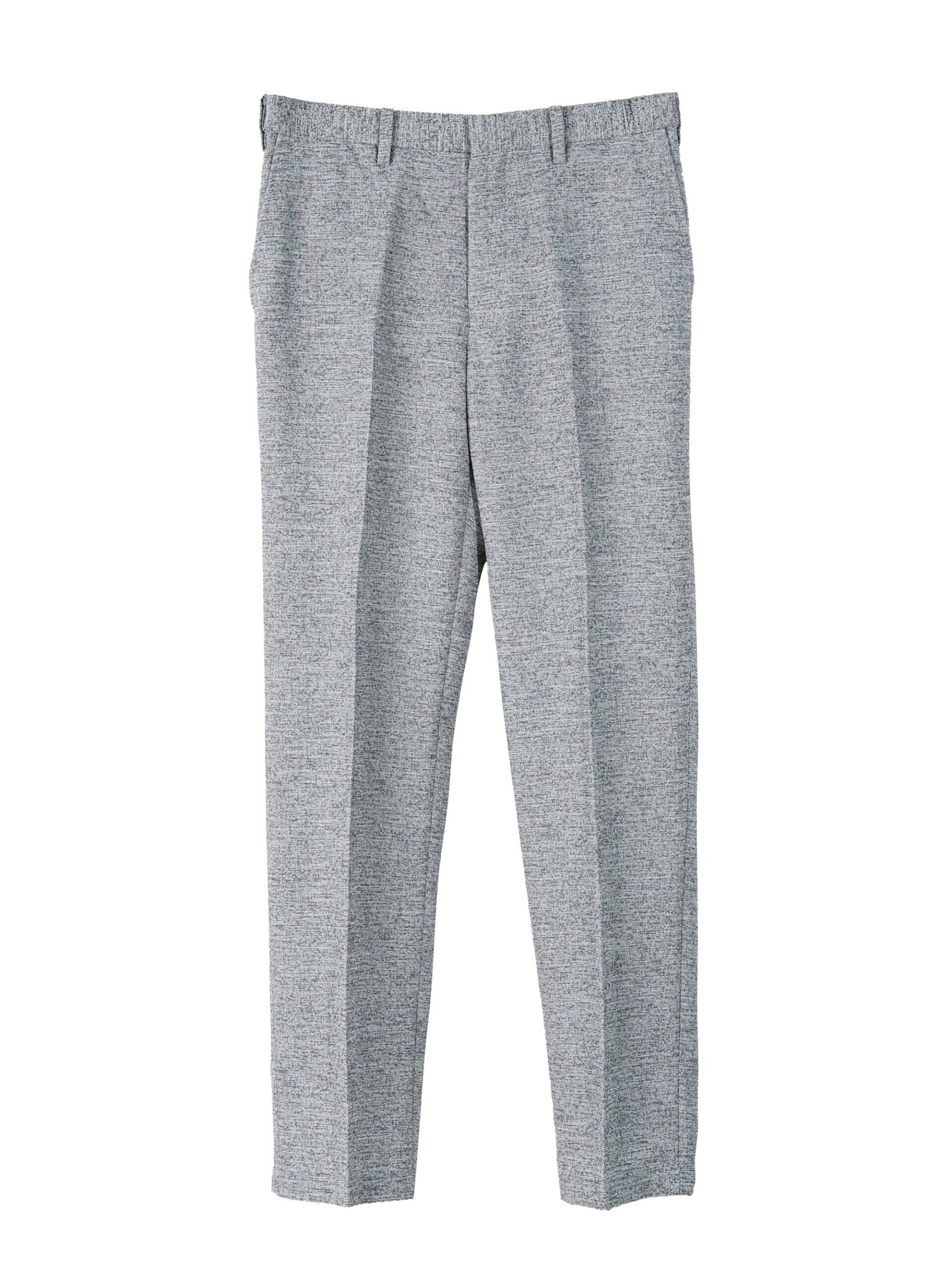 LINEN-LIKE STRETCH JACQUARD BUSINESS PANTS (K8174602) *ECS - Image 3