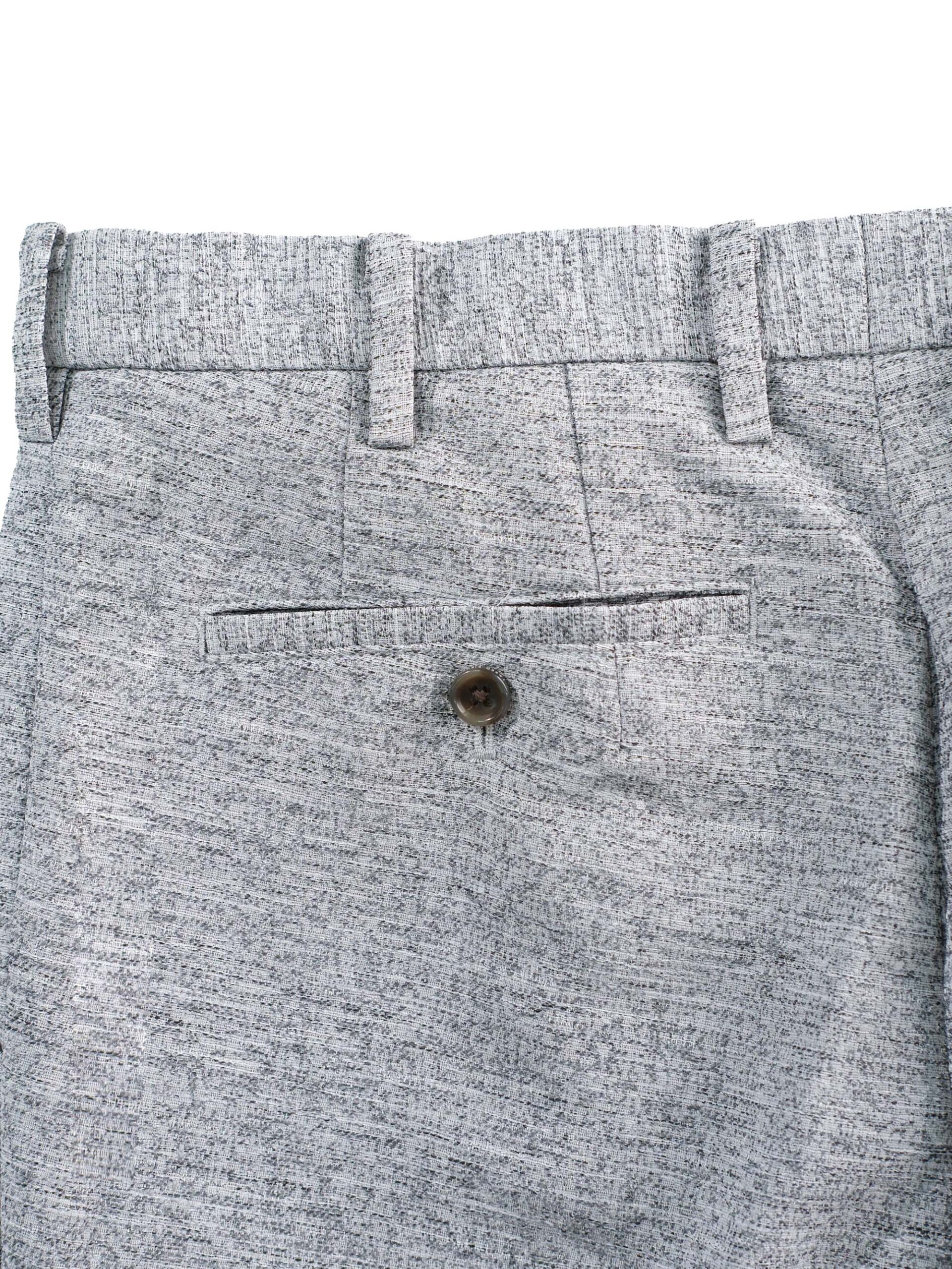 LINEN-LIKE STRETCH JACQUARD BUSINESS PANTS (K8174602) *ECS - Image 5