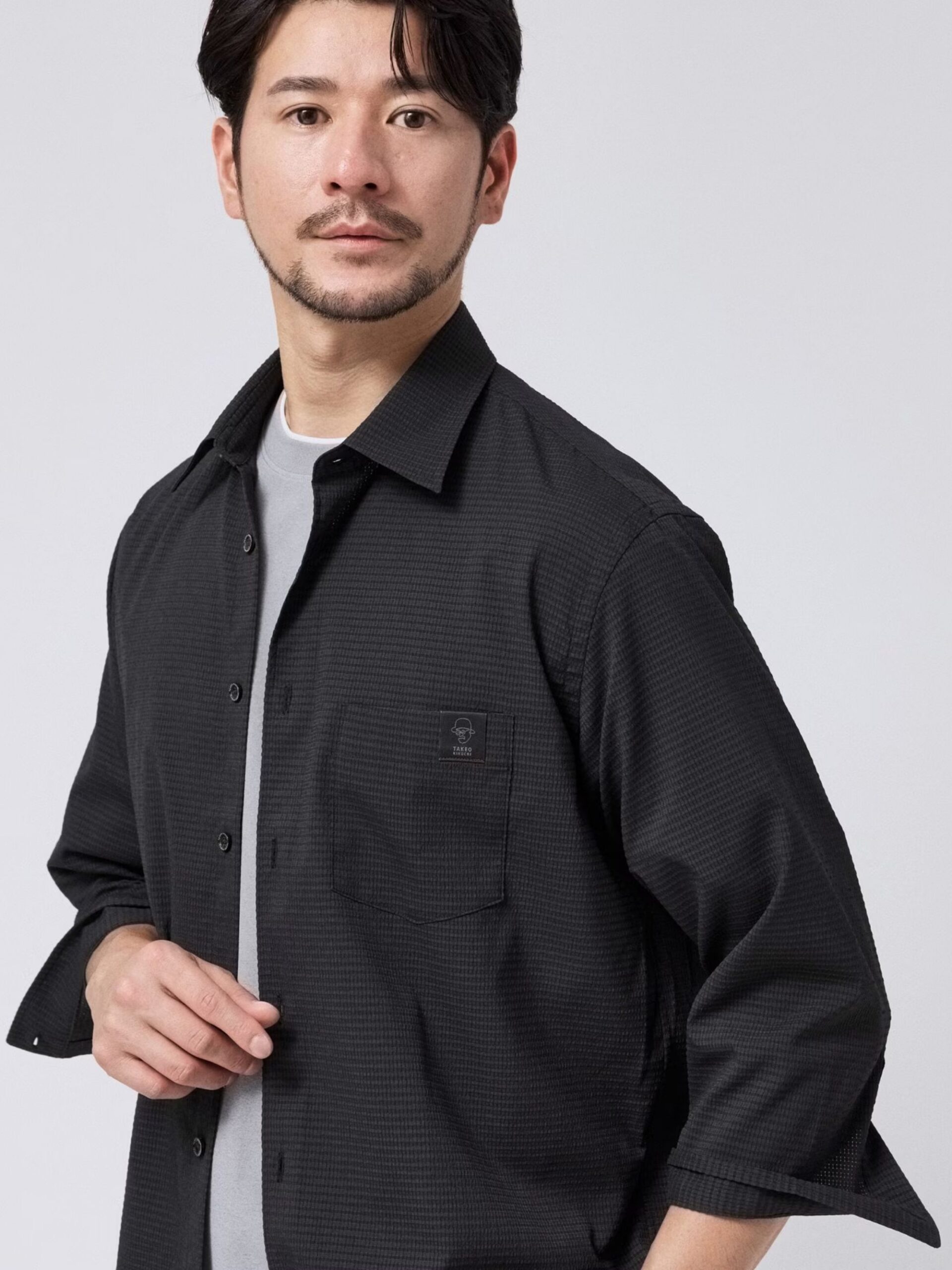 MIJ DOT AIR® SEERSUCKER 3/4 SLEEVE SHIRT (07086902) *ECS - Image 12