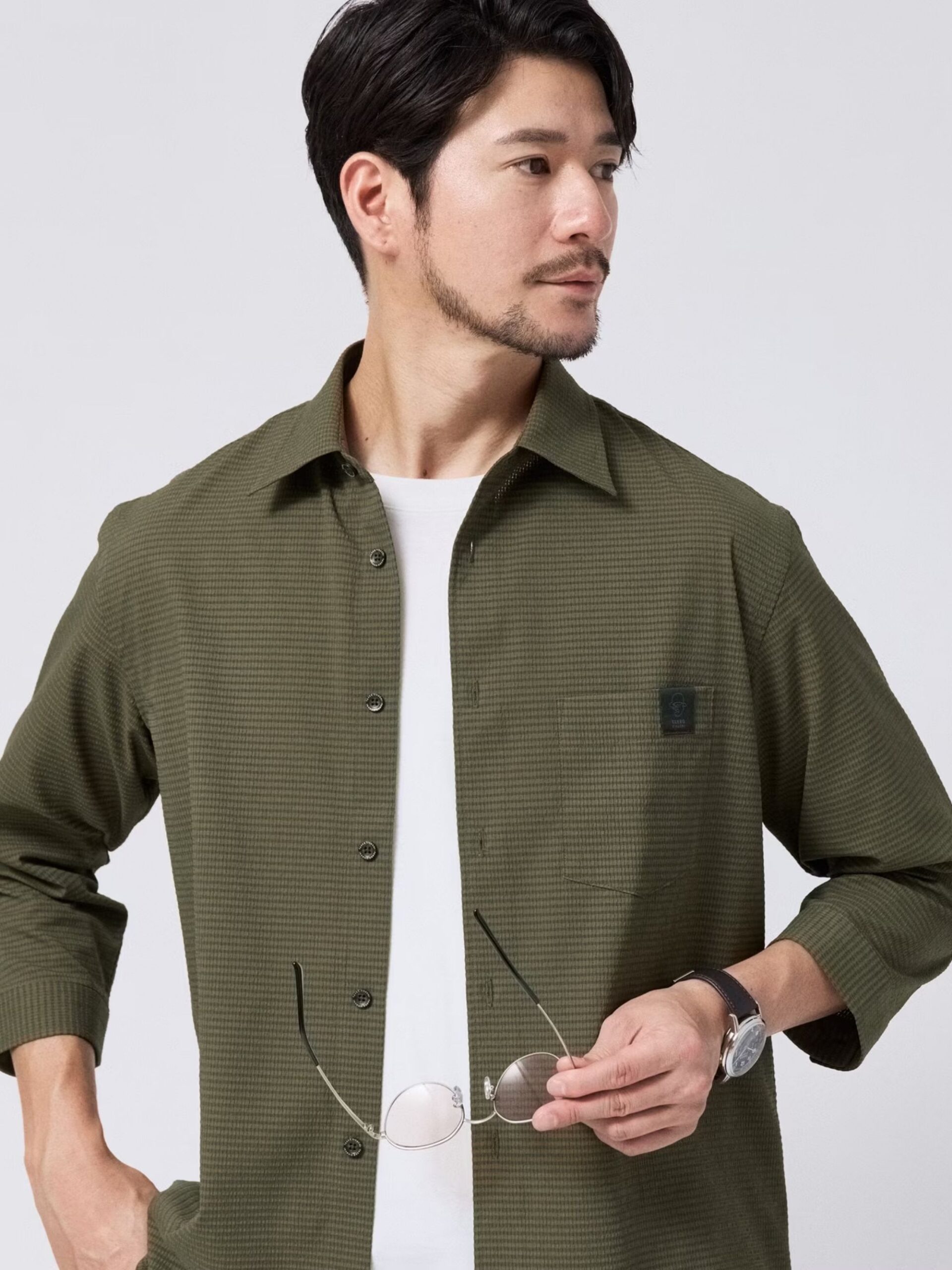 MIJ DOT AIR® SEERSUCKER 3/4 SLEEVE SHIRT (07086902) *ECS - Image 17