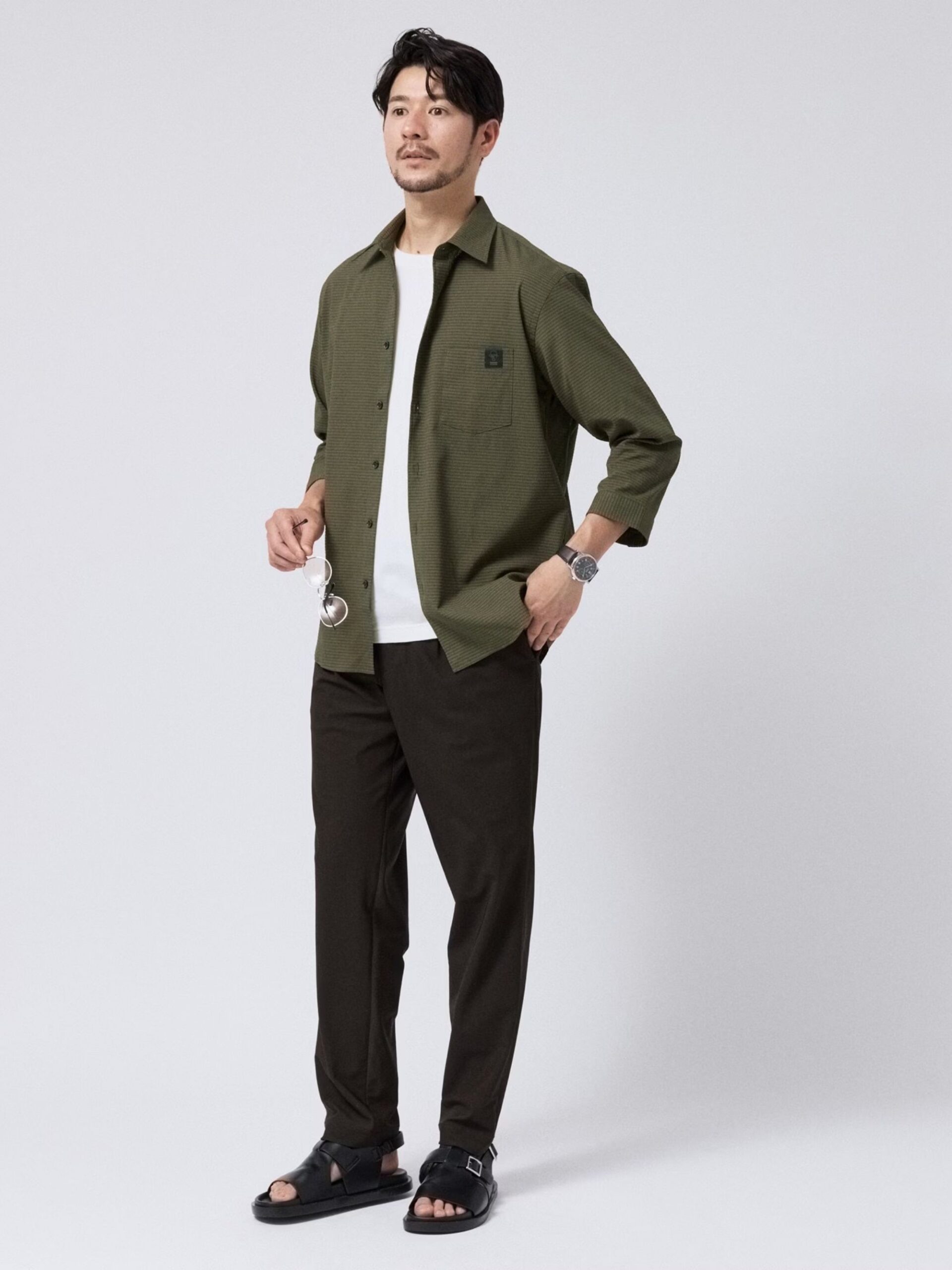 MIJ DOT AIR® SEERSUCKER 3/4 SLEEVE SHIRT (07086902) *ECS - Image 19