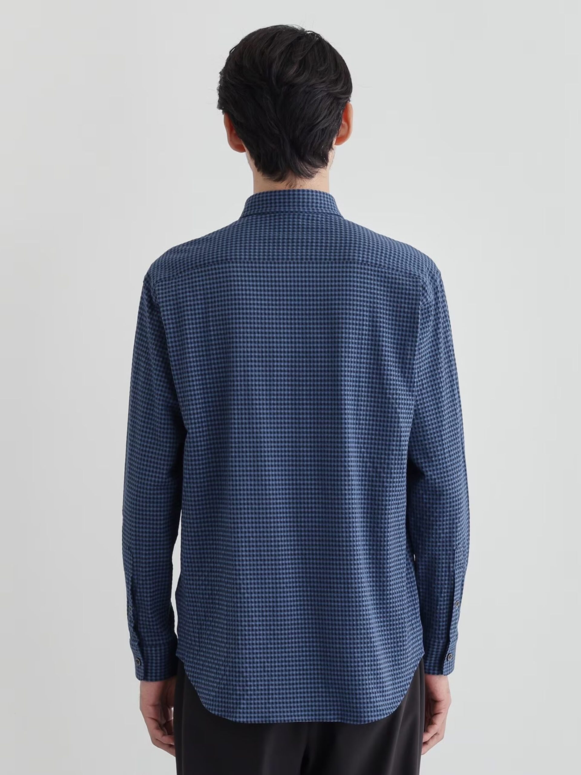 MIJ POLYGIENE® FUNCTION SEERSUCKER GINGHAM CHECK STRETCH SHIRT (07081090) *ECS - Image 5