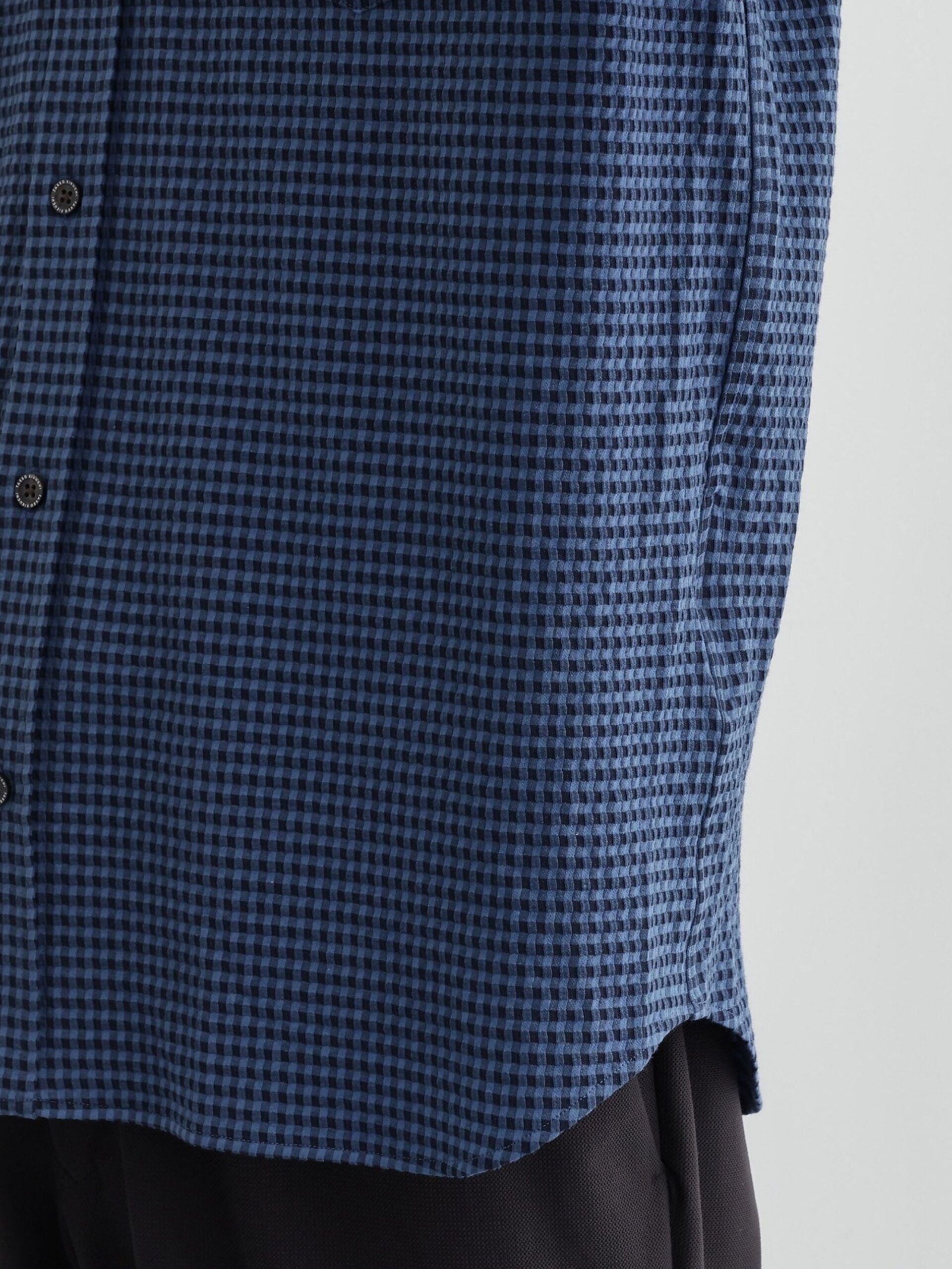 MIJ POLYGIENE® FUNCTION SEERSUCKER GINGHAM CHECK STRETCH SHIRT (07081090) *ECS - Image 10