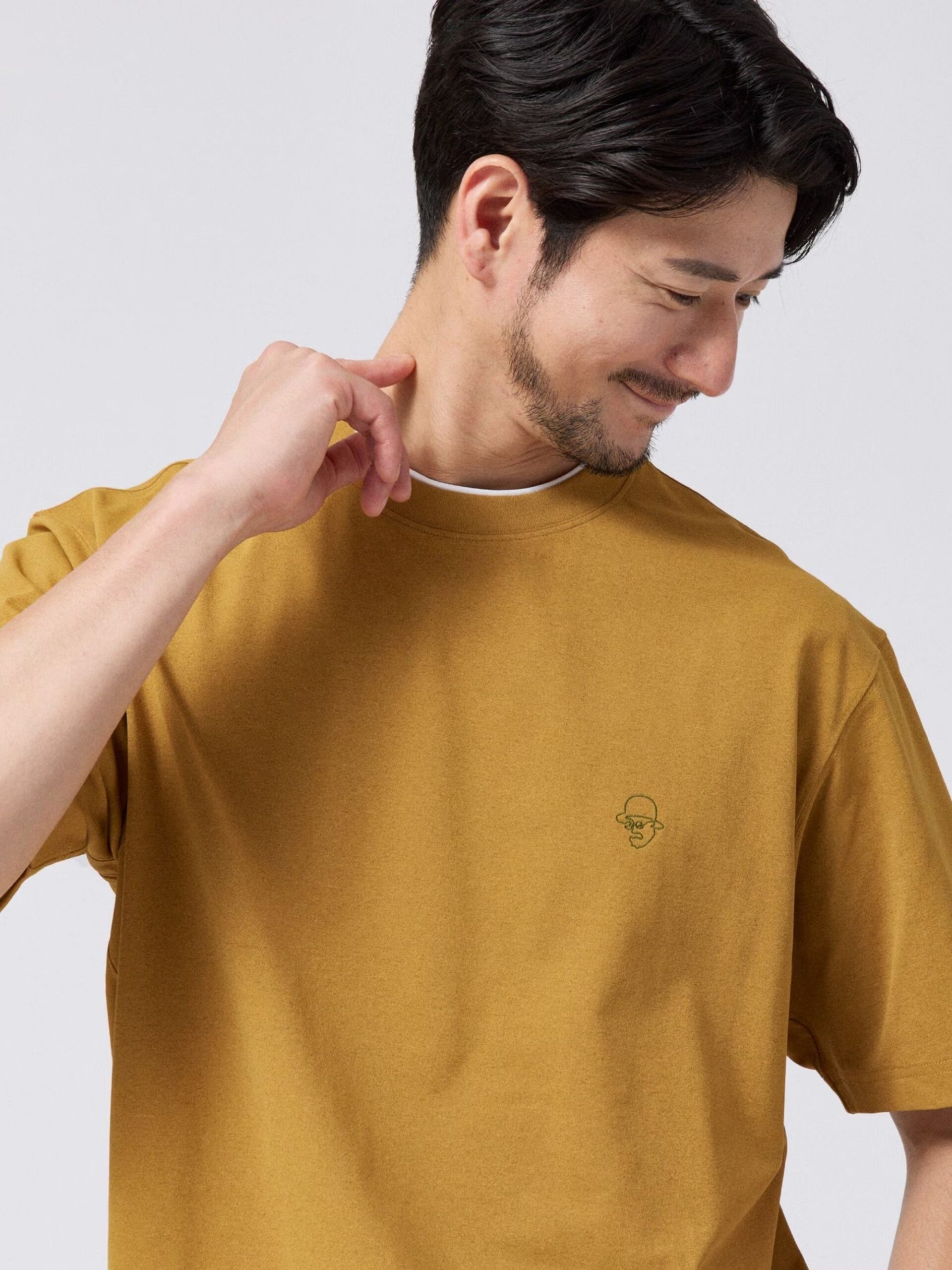 SWEAT STAIN REDUCTION FAUX LAYERED EMBROIDERY T-SHIRT (07036903) *ECS - Image 15