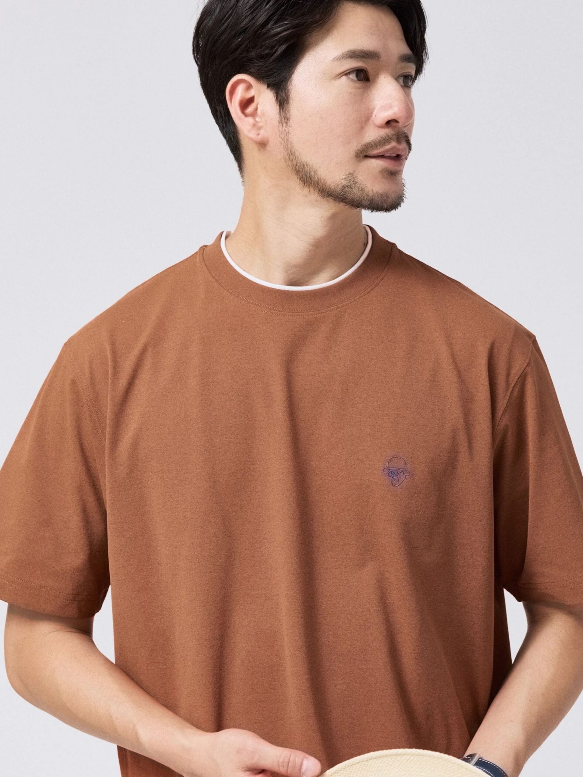 SWEAT STAIN REDUCTION FAUX LAYERED EMBROIDERY T-SHIRT (07036903) *ECS - Image 18