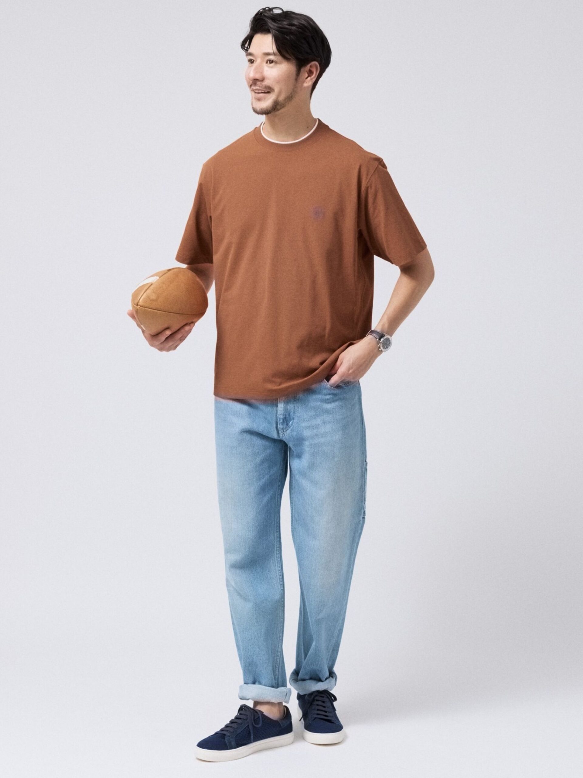 SWEAT STAIN REDUCTION FAUX LAYERED EMBROIDERY T-SHIRT (07036903) *ECS - Image 19