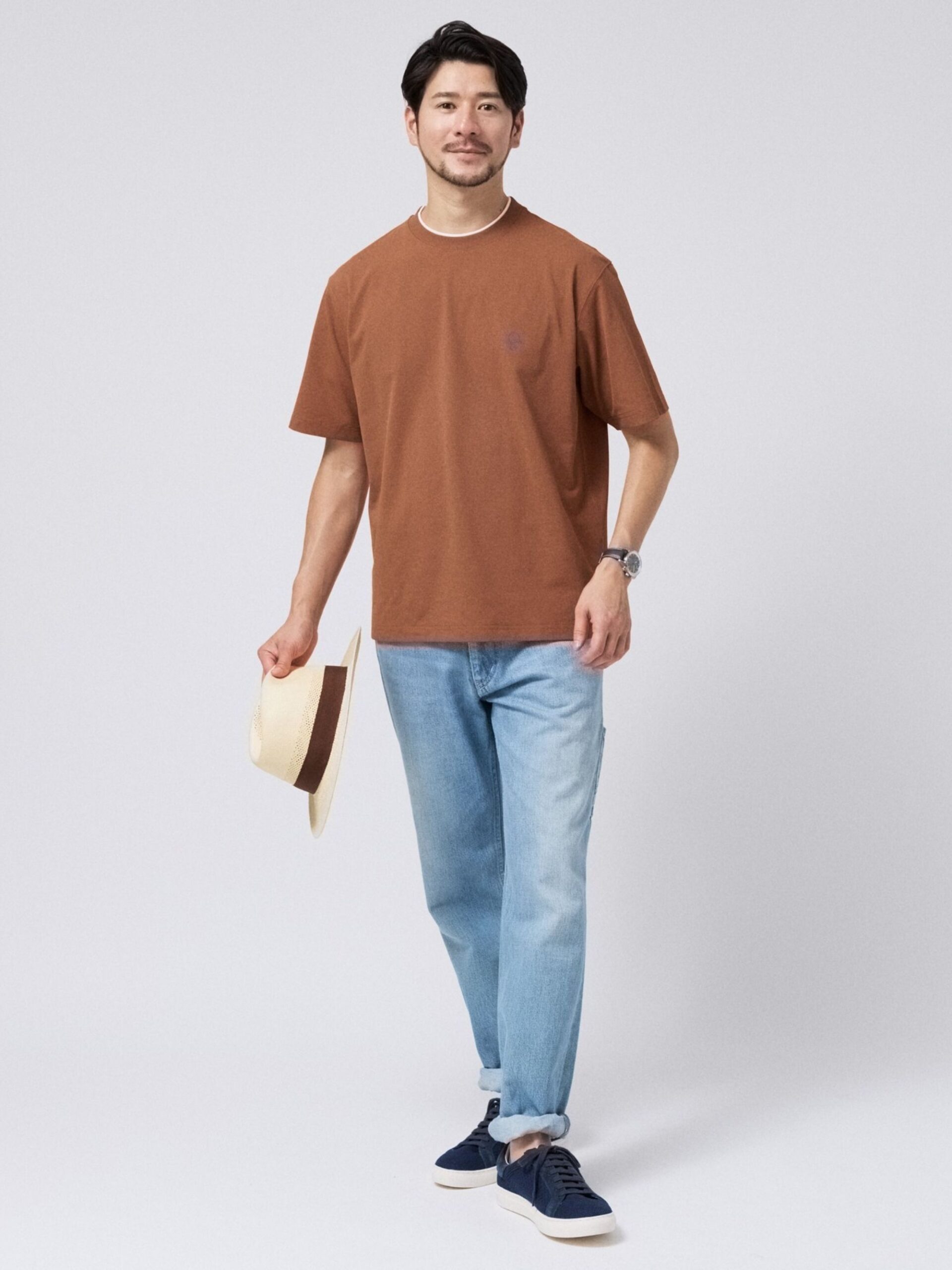 SWEAT STAIN REDUCTION FAUX LAYERED EMBROIDERY T-SHIRT (07036903) *ECS - Image 20