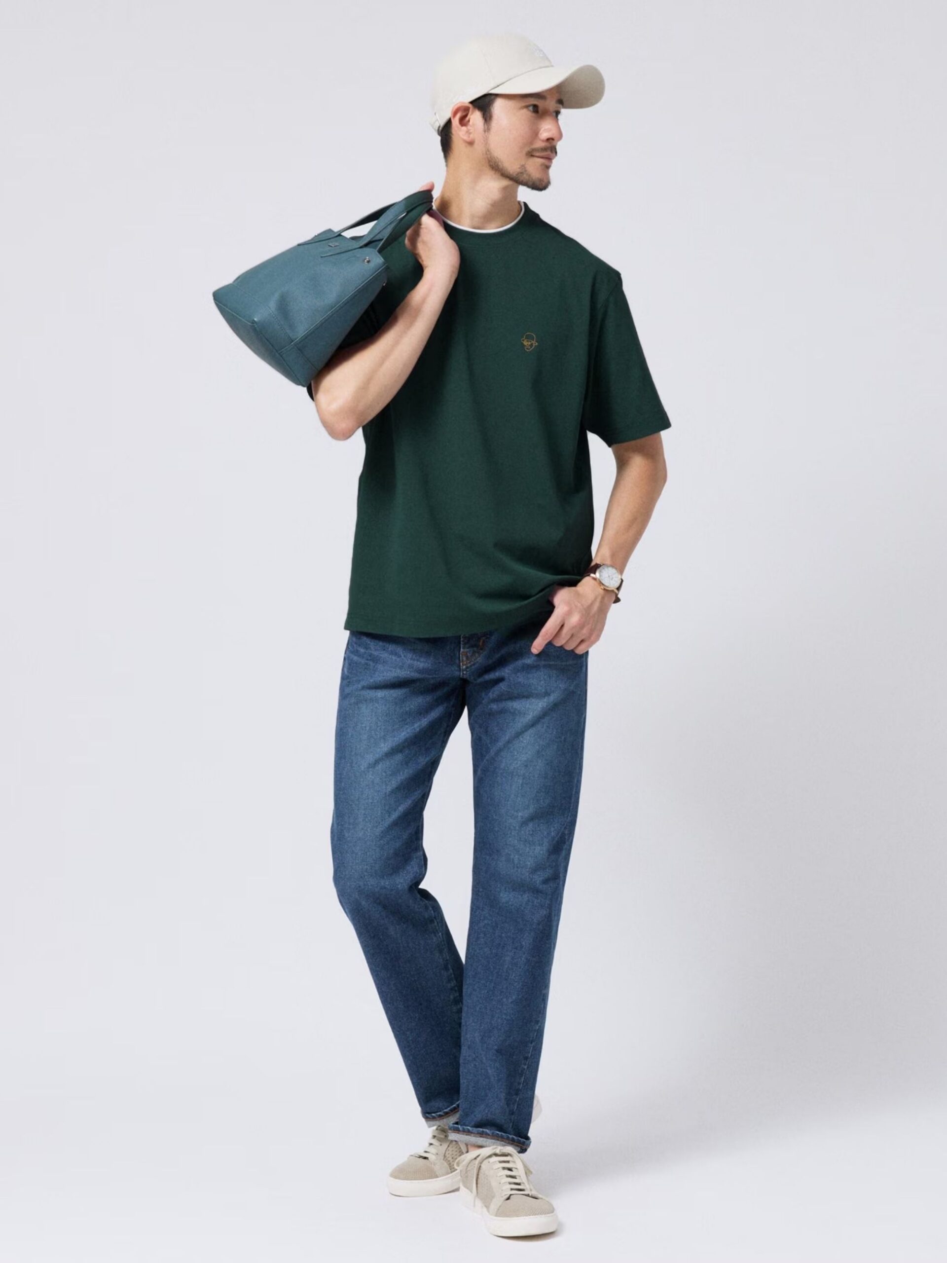SWEAT STAIN REDUCTION FAUX LAYERED EMBROIDERY T-SHIRT (07036903) *ECS - Image 24