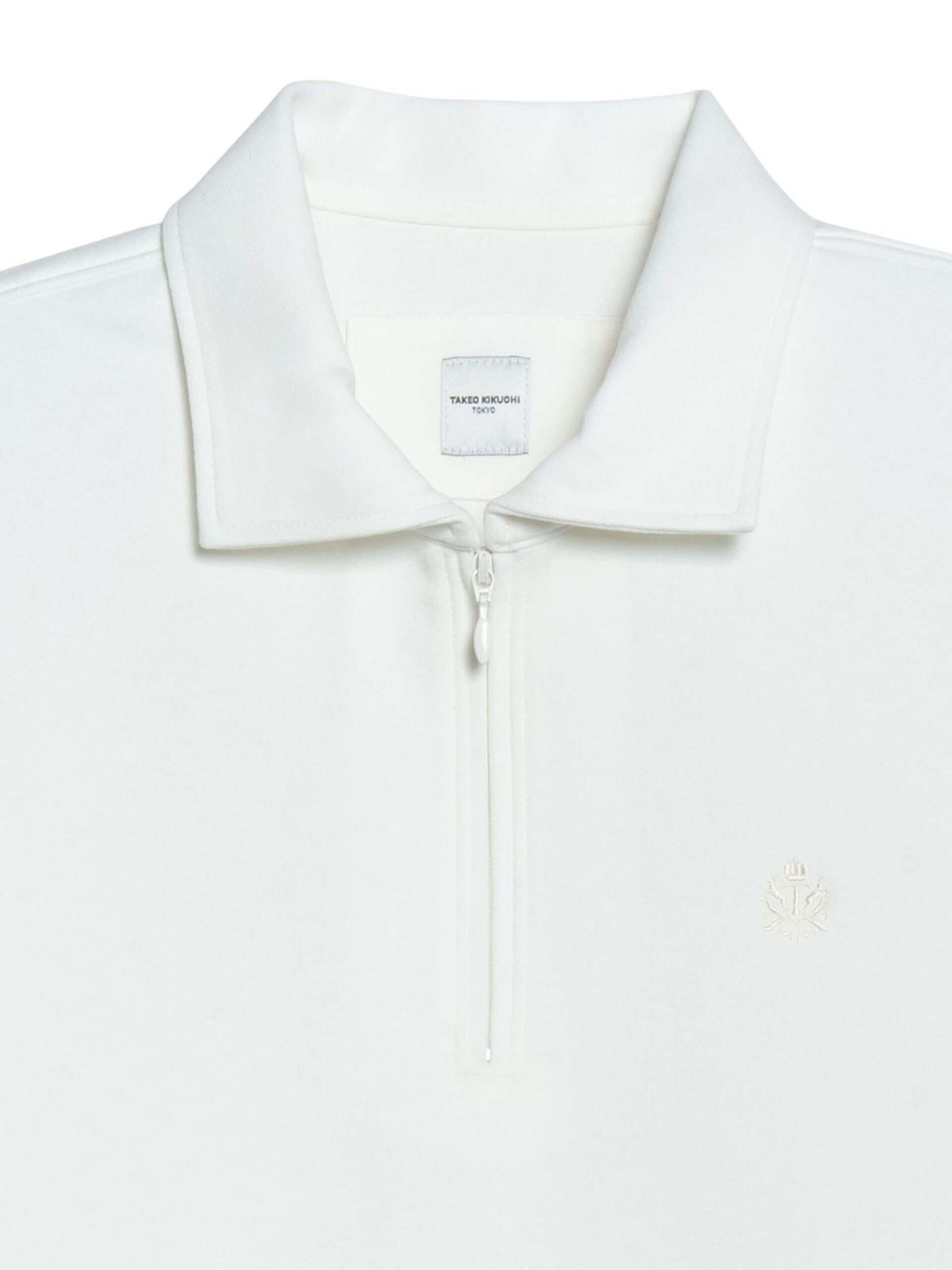 STRETCH PUNCH FABRIC ZIPPER FRONT POLO SHIRT (K8135998) - Image 14