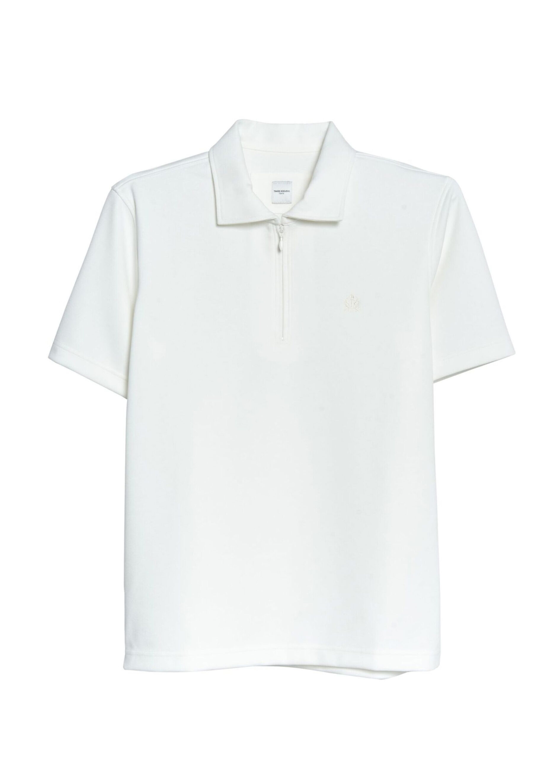 STRETCH PUNCH FABRIC ZIPPER FRONT POLO SHIRT (K8135998) - Image 13